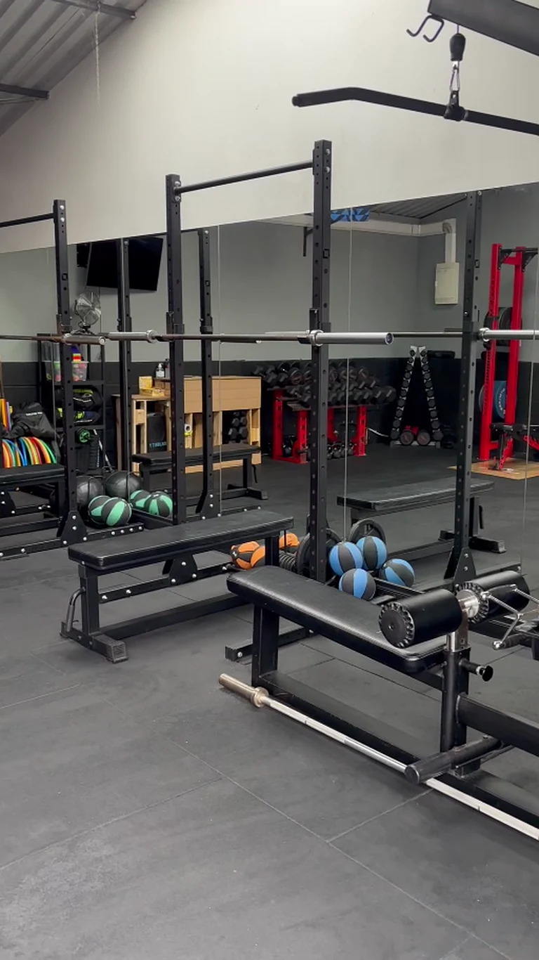 Current Loc'Down private coaching studio set up for individual-programme personal training