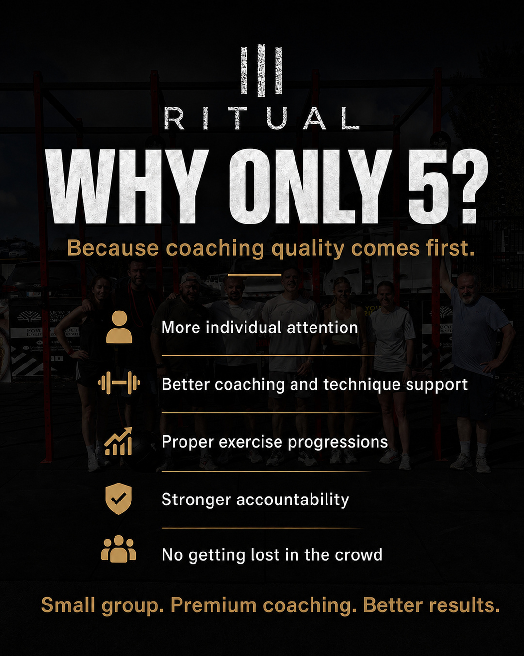 Why RITUAL adult coaching is limited to five people