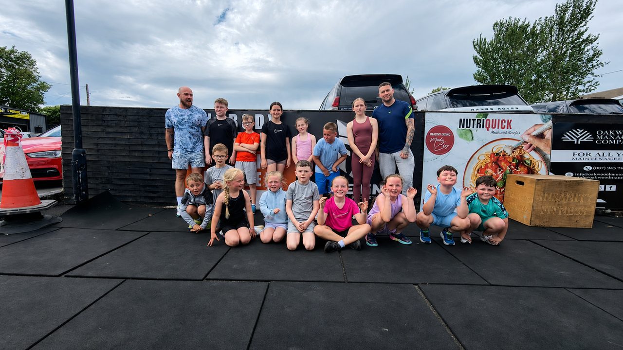 Loc'Down Youth athletes and coaches after a group session in Dublin 22